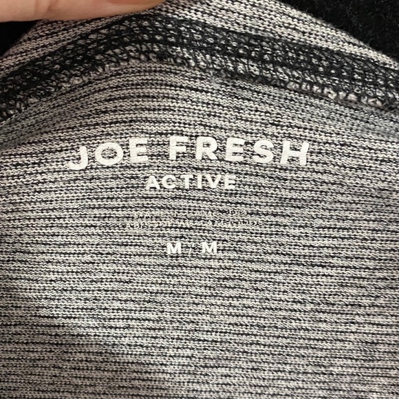 Joe Fresh Black & White Striped Zip Up Hoodie | M - Picture 6 of 8